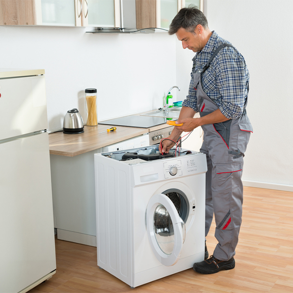 can you walk me through the steps of troubleshooting my washer issue in Grimes IA